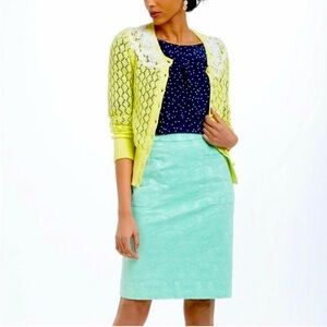 NWT Moulinette Soeurs Mint‎ Brocade Skirt- 8